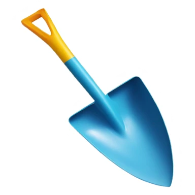 Plastic shovel in Sand sticker