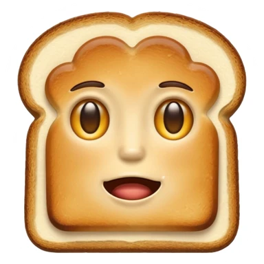 toast without eyes sticker