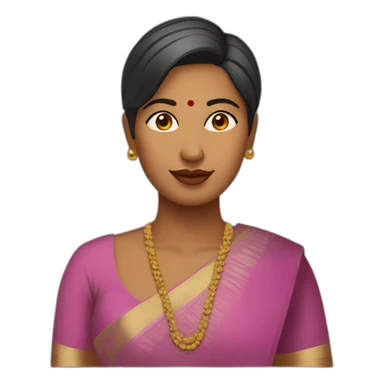 harshada-deshpande-indian-woman-short-hair-fair-complexion sticker