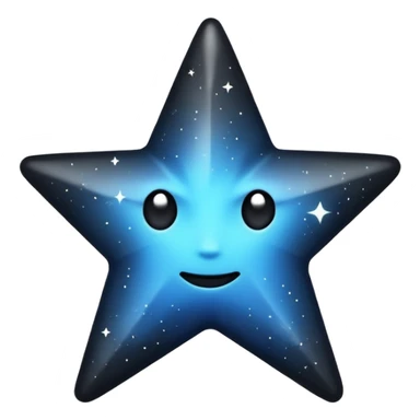 یه ستاره ی تمام مشکی sticker