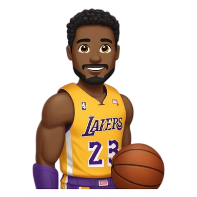 Iron Man avec le maillot des Lakers sticker
