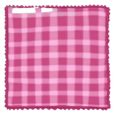 pink plaid folded blanket  sticker