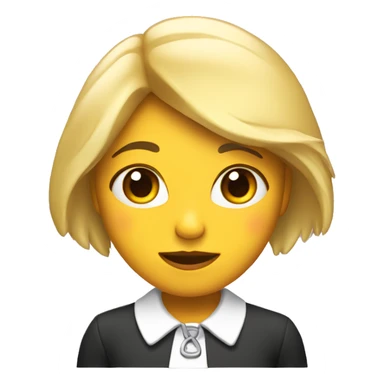 chica con lazo sticker