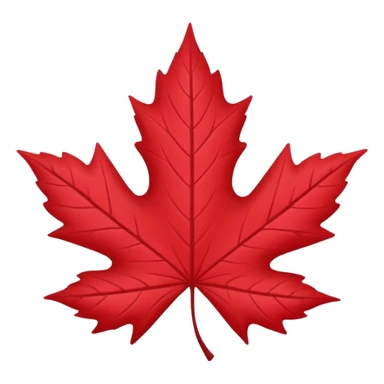 feuille d'érable, style Kawaii sticker