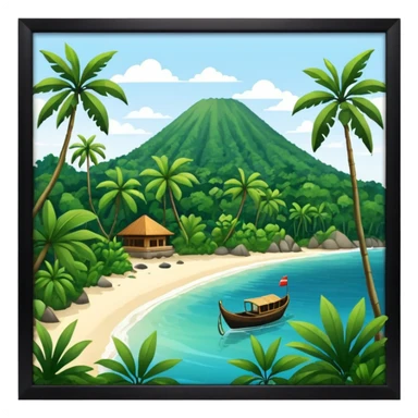 GAMBAR PULAU SUMATERA NEGARA INDONESIA sticker