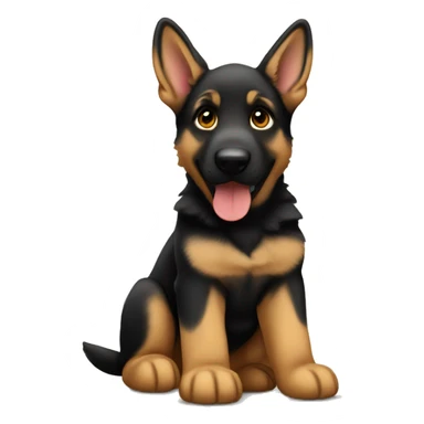 German Shepherd puppy sticker