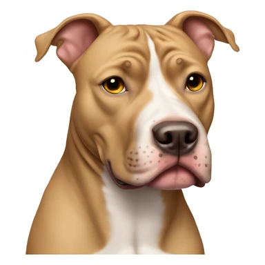 pitbull dog with fully tan coat sticker