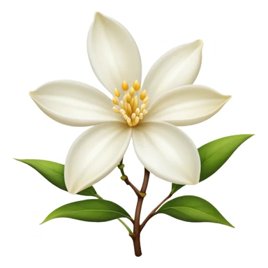 Vanilla flower sticker