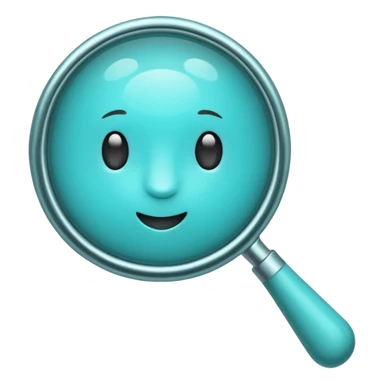 une loupe turquoise stp sticker