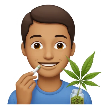 Smelling weed sticker