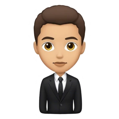 lightskin guy with black suit  sticker