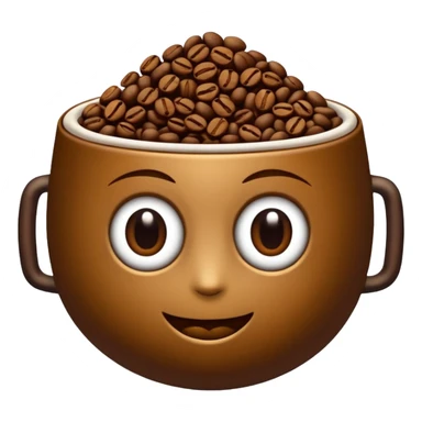 Grano de café con personalidad
 sticker