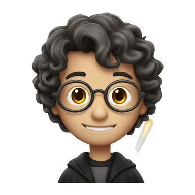 Harry Potter with a magic wand sticker