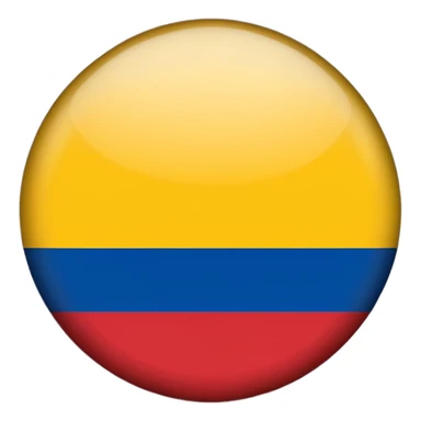 Bandera de colombia circular sticker