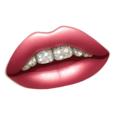 Glittering Lip Jewel sticker