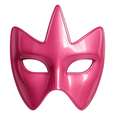 pink kpop idol stage mask, stylish and glossy sticker