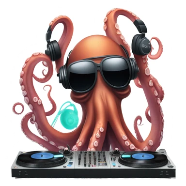Octopus DJ sticker
