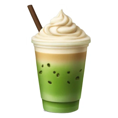 Ice latte matcha  sticker