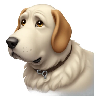 fat obese dog sticker