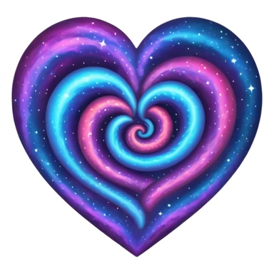 galaxy heart  sticker