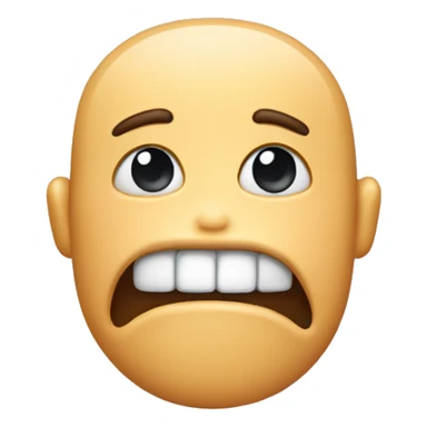 drooping jaw face sticker