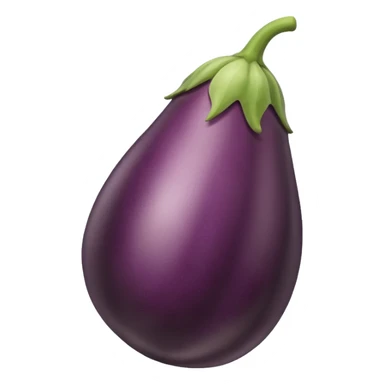 an beige eggplant  emoji sticker