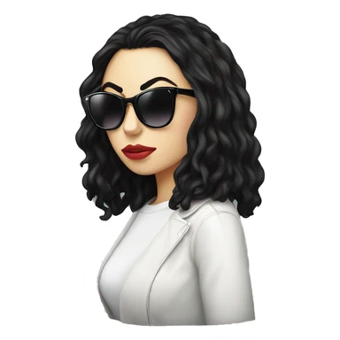 charli xcx with sunglasses sticker