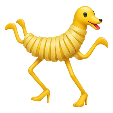 Noodle with legs sticker