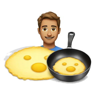 making an omlette sticker