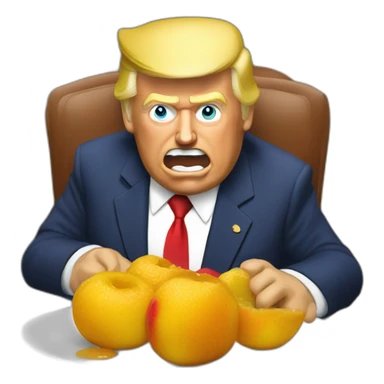 Trump qui mange de la confiture sticker