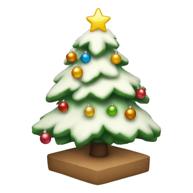 Cozy Christmas tree sticker