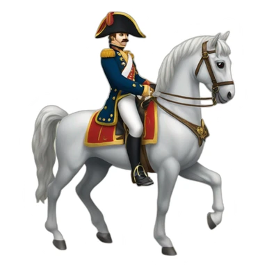 Tableau Napoléon cheval sticker