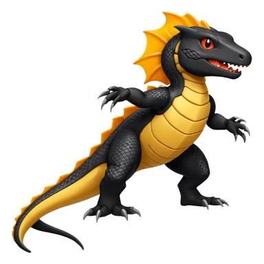 Salandit-Heliolisk-Helioptile-fusion  sticker
