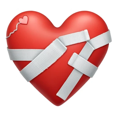 Heart with bandage for 'Sorry' song sticker