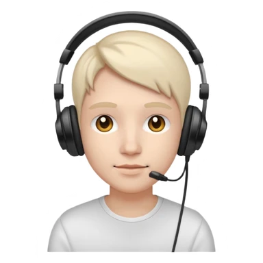 Me with headphones on sticker