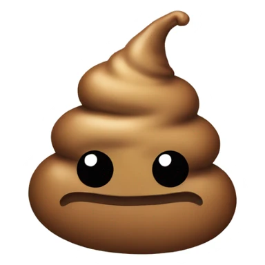 A poop with a bow on it sticker