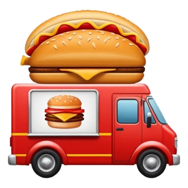 fast food delivery truck logo sticker