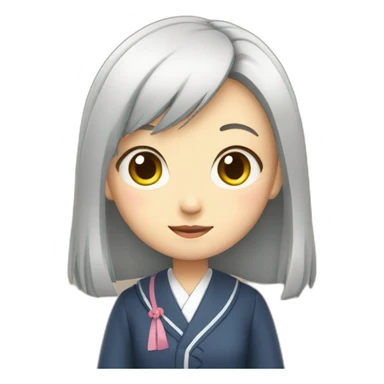 japanese school girl sticker