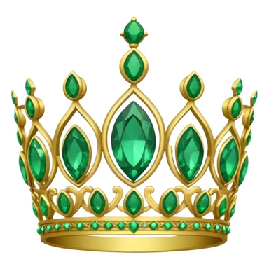 green tiara sticker