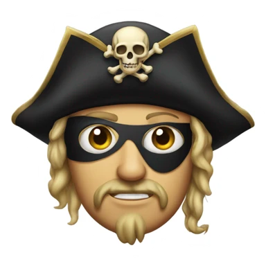 One eyed pirate sticker