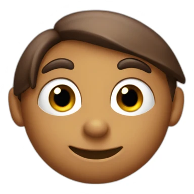 Brown-Pinocchio-with-long-nose sticker