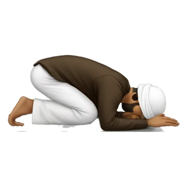 Muslim doing Sujood sticker
