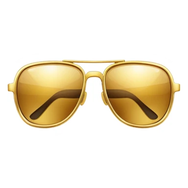 sunglasses emoji with shiny gold grill sticker