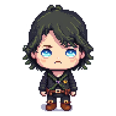 sus character looking suspicious sticker