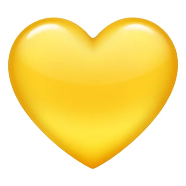 yellow heart with a radiant gradient sticker