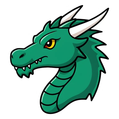 Minecraft black dragon head sticker