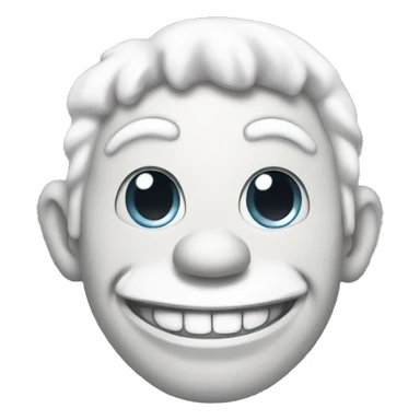 White grinning Trollface sticker