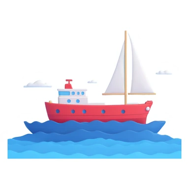 A sea in blue pastel colors sticker