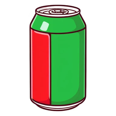 red soda can sticker