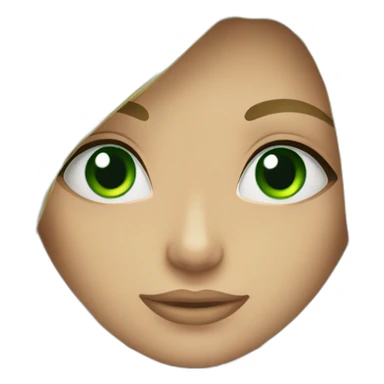 blond girl green eyes bikini sticker